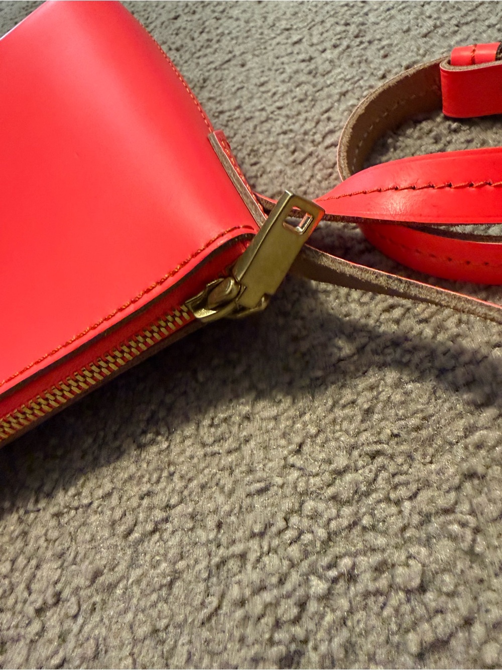 J.Crew Parker Pink Leather Crossbody Bag - Picture 4 of 9